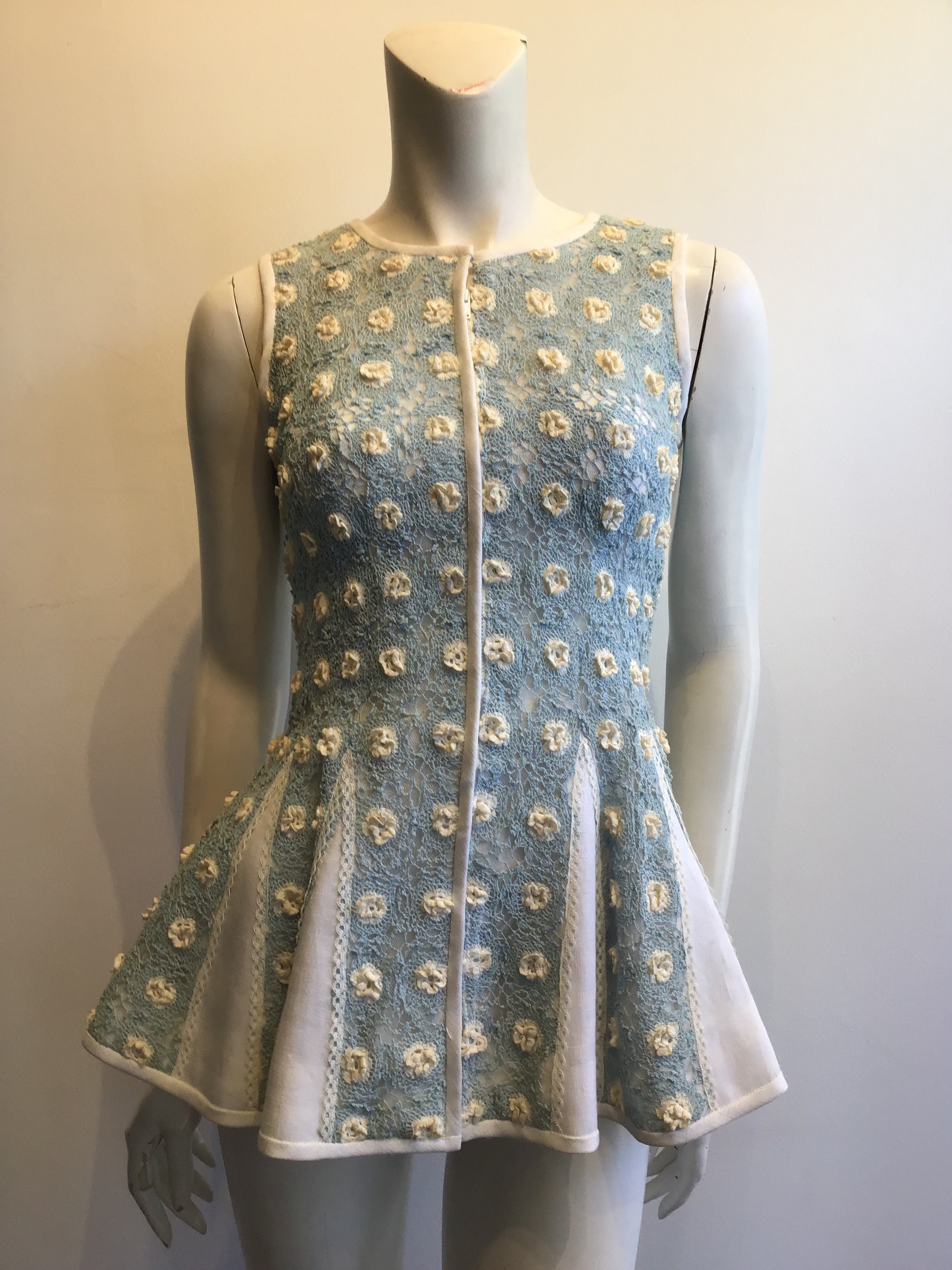 1960's Mary O'Donnell Linen/Cotton Tennis Dress Size 2-Rare Sophia's Gallery 1960's Mary O'Donnell Linen/Cotton Tennis Dress Size 2-Rare Sophia's Gallery