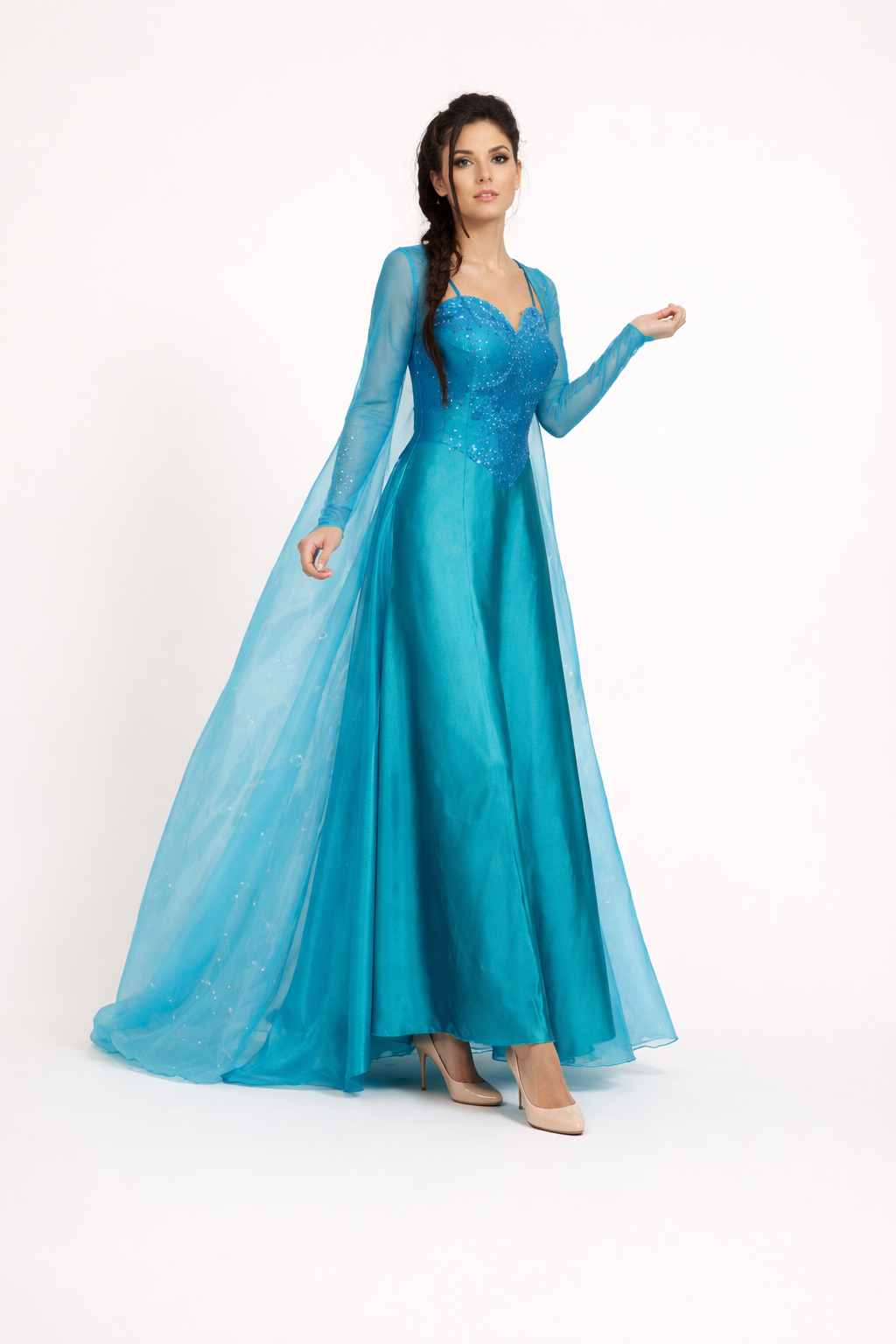 Elsa Ice Princess Blue Gown Rental | Elsa Inspired Costume