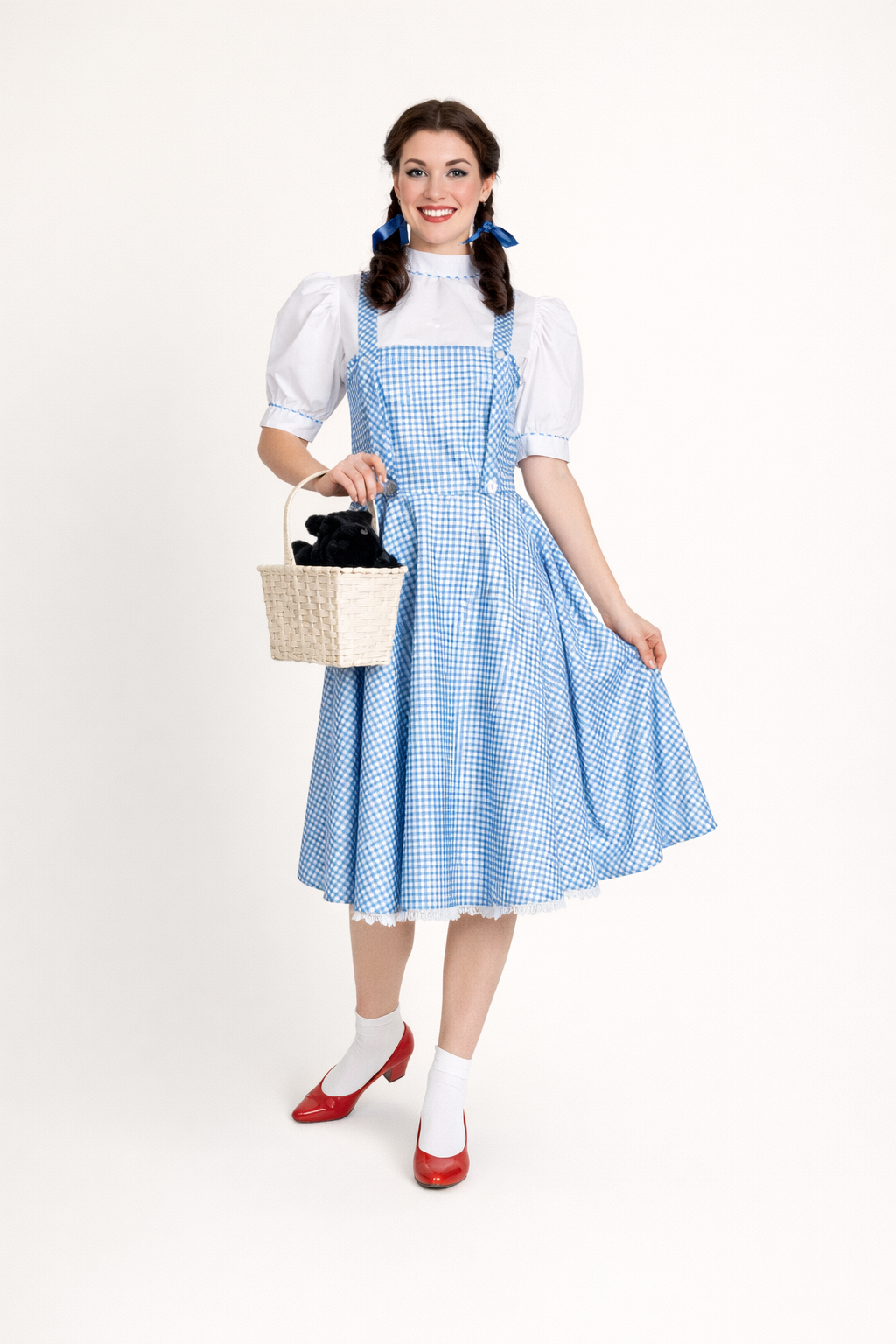 Dorothy Costume Rental | Blue and White Wizard of Oz Dress