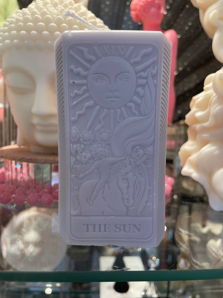 The Sun Tarot Card Candle