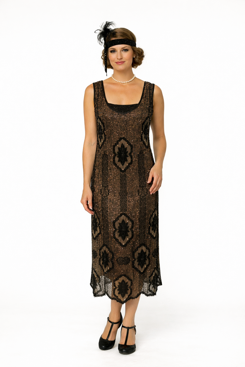 Parisian Beaded Flapper Dress 1920's, Women's Costume Rental – Sophia's Gallery