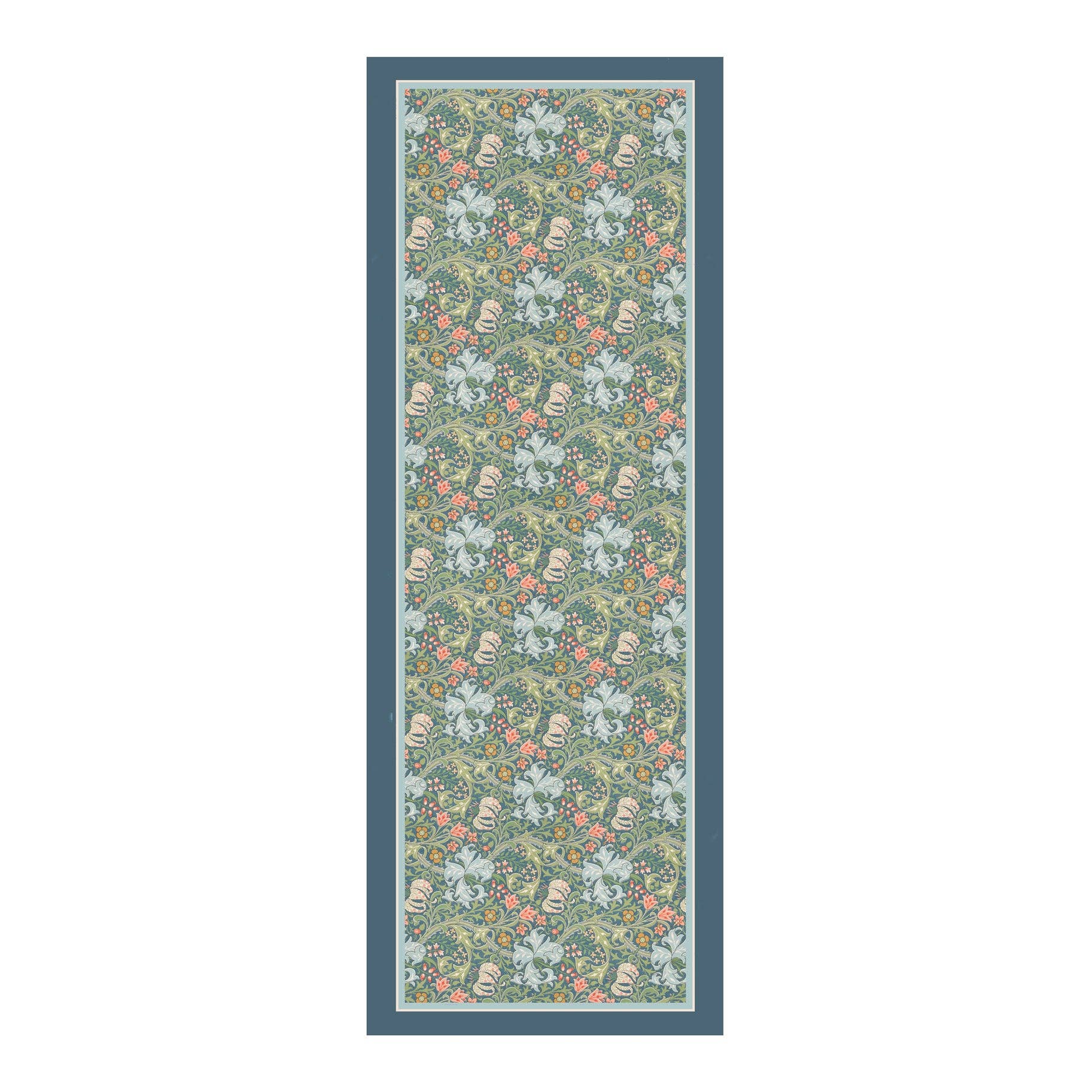 William Morris "Golden Lily" Silk Blend Shawl – Lightweight Dressy Wrap for Women
