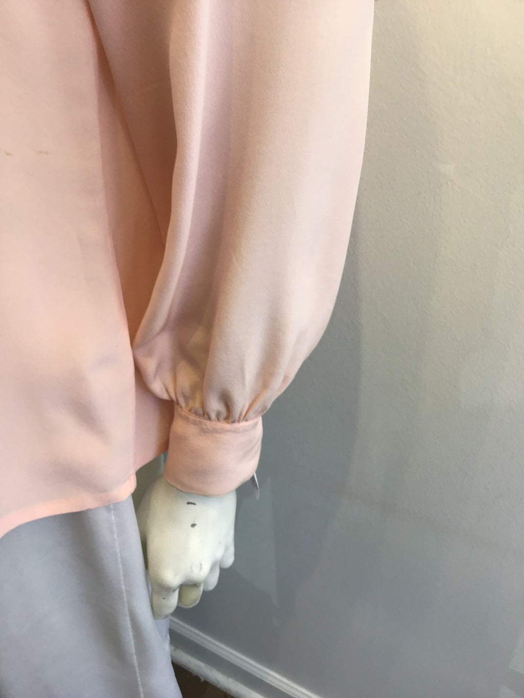 1980’s Pink Silk Hanae Mori Blouse Size 4