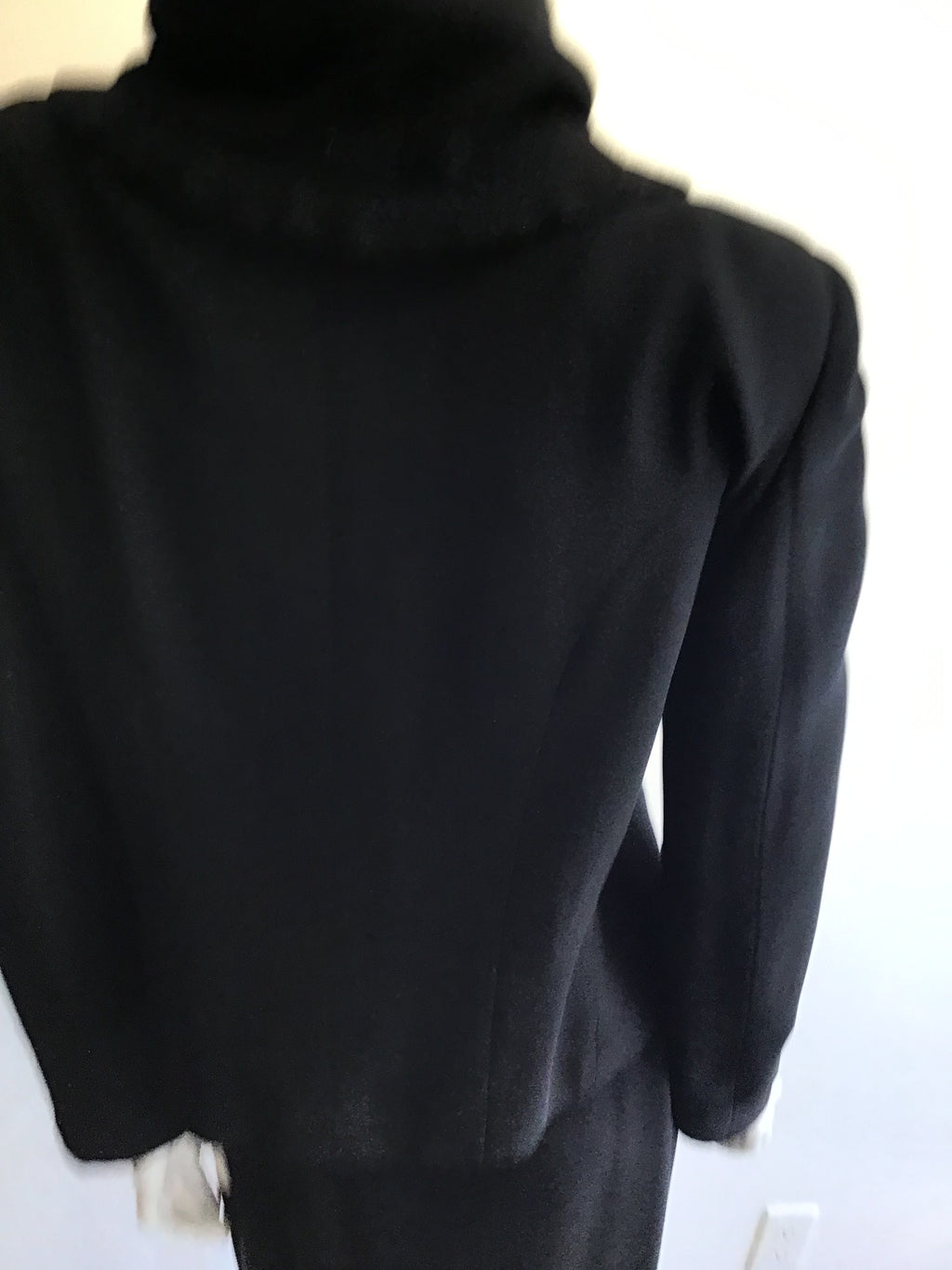 1990’s Moschino Cheap and Chic Black Wool Suit Size 8