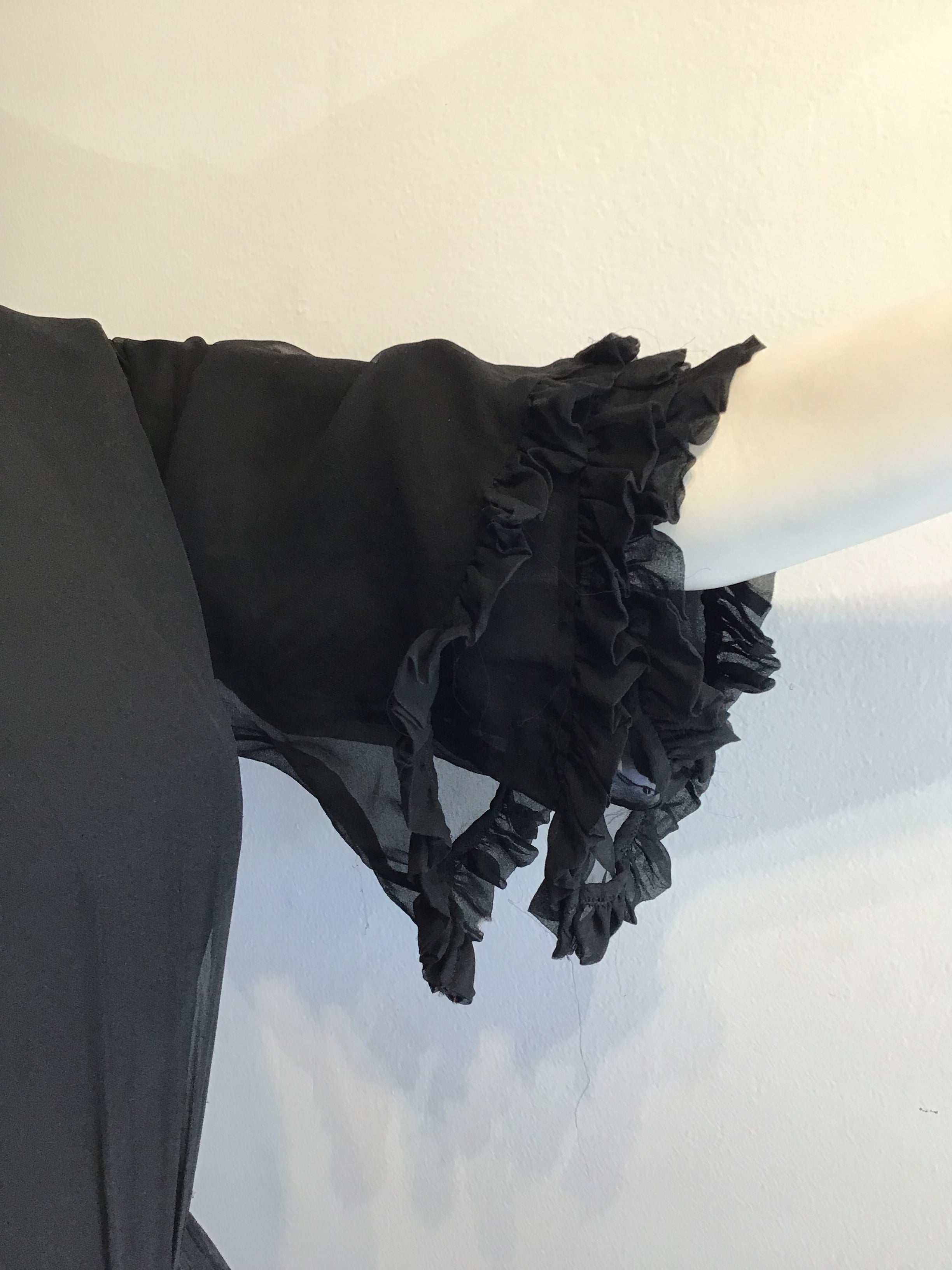1960’s Black Chiffon Cocktail Dress Size 6