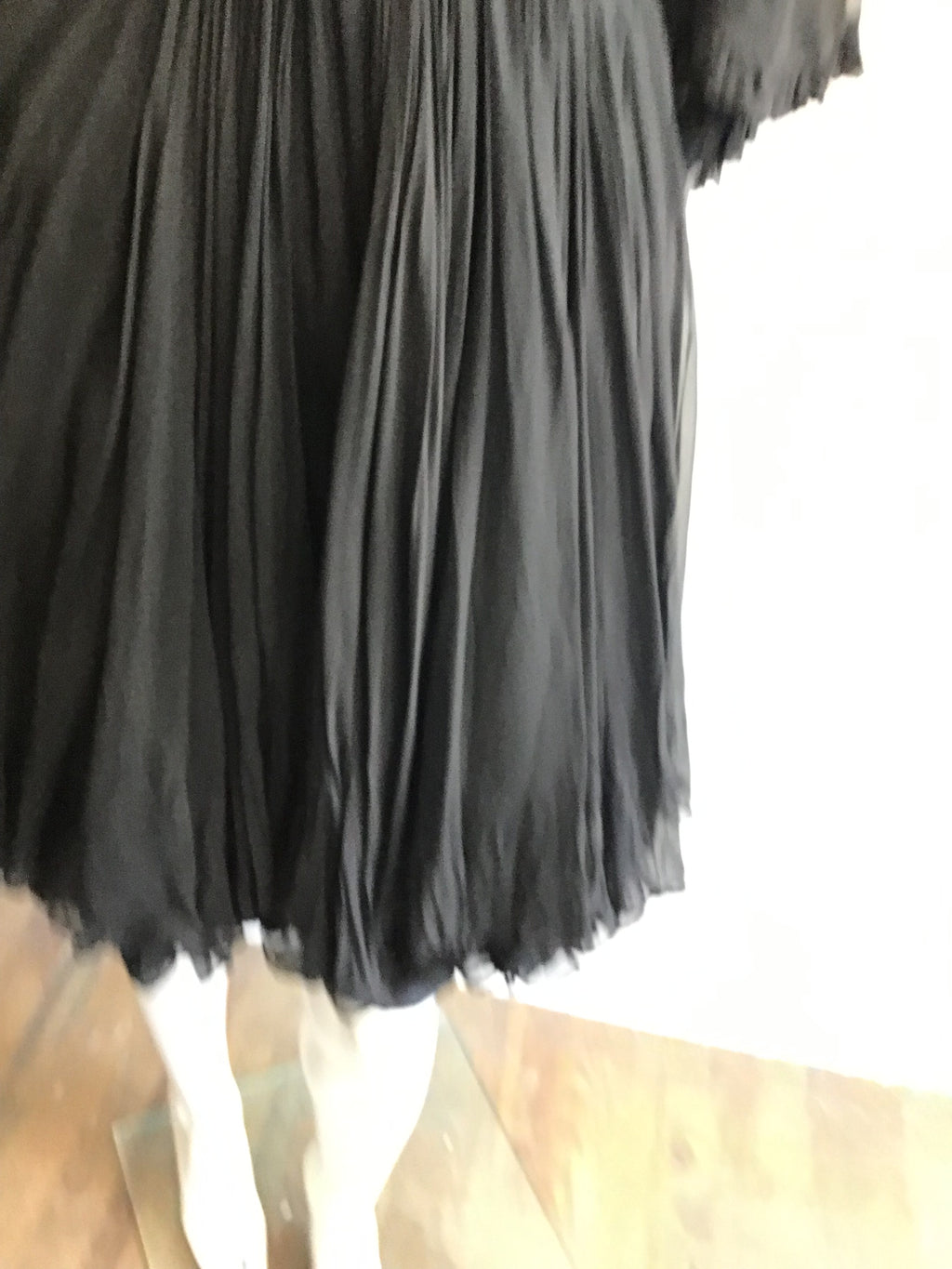 1960’s Black Chiffon Cocktail Dress Size 6