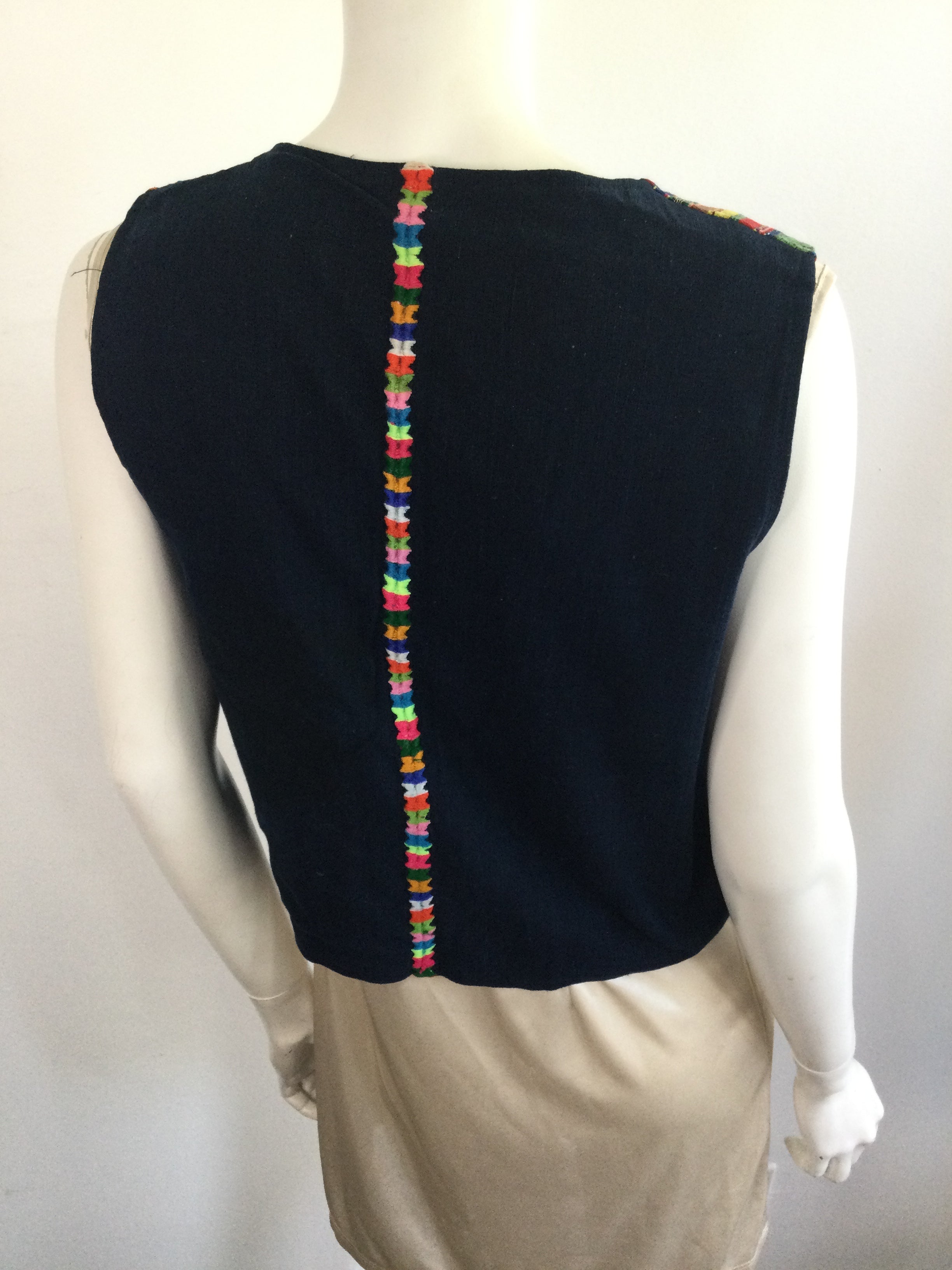 1970s Ctoon Multicolor VestSize 8