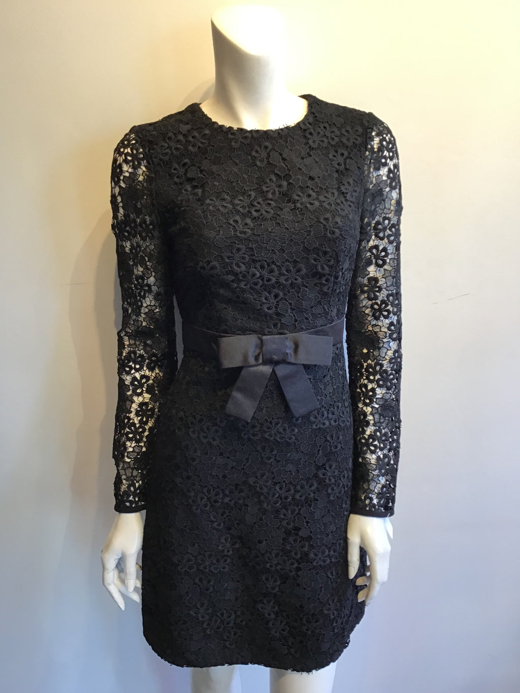 2000’s Black Polyester Lace Cocktail Dress Size 6
