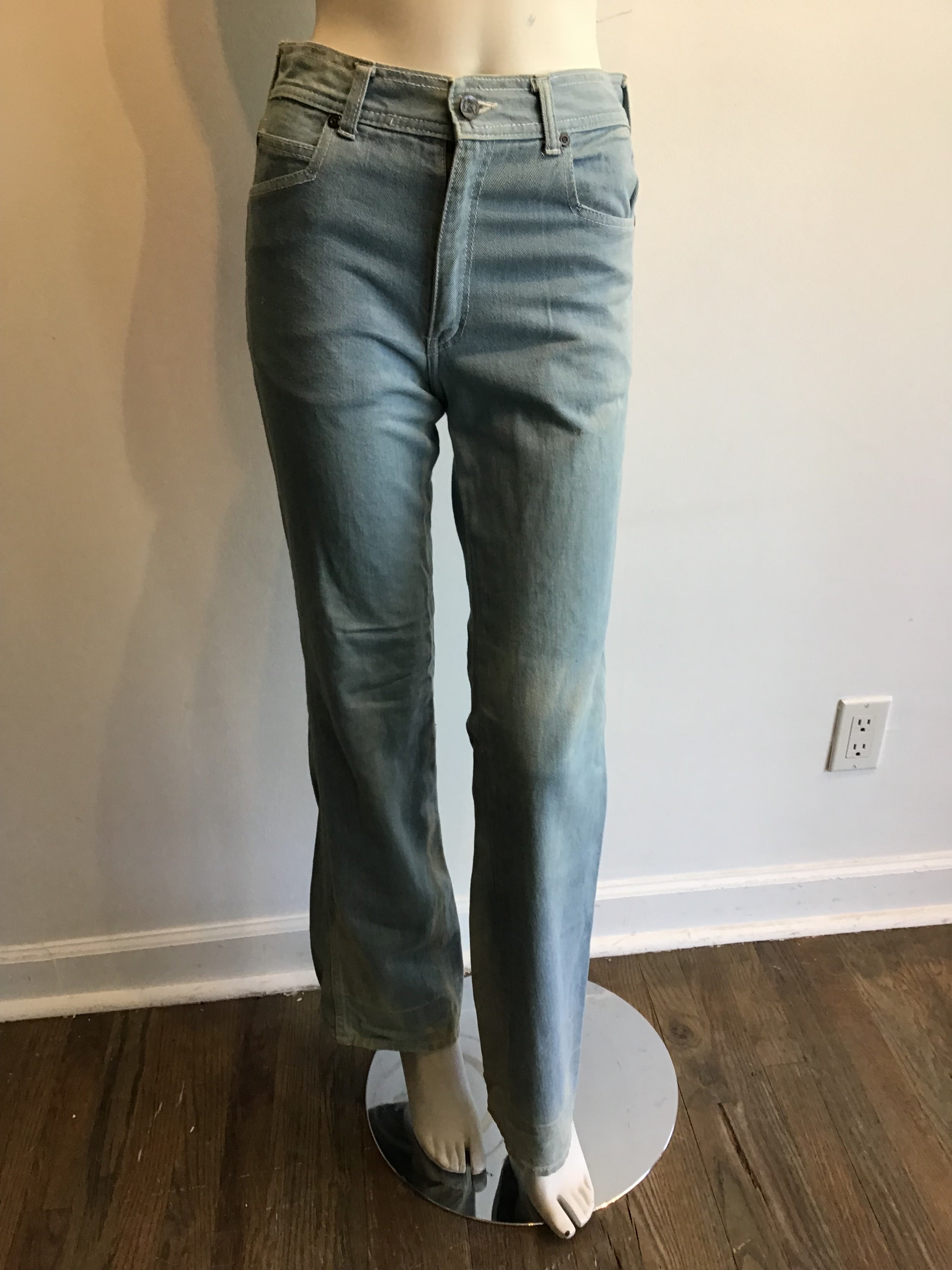 1970’s Blue Denim Hands Off Jeans Size 4