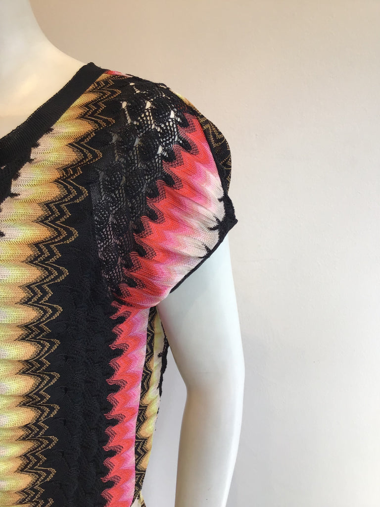 2000 Missoni Multicolor Rayon Silk Dress Size 8/10