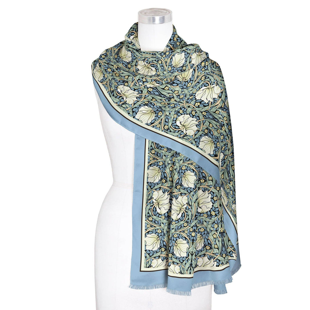 William Morris Pimpernel Silk Blend Shawl – Lightweight & Elegant Evening Wrap