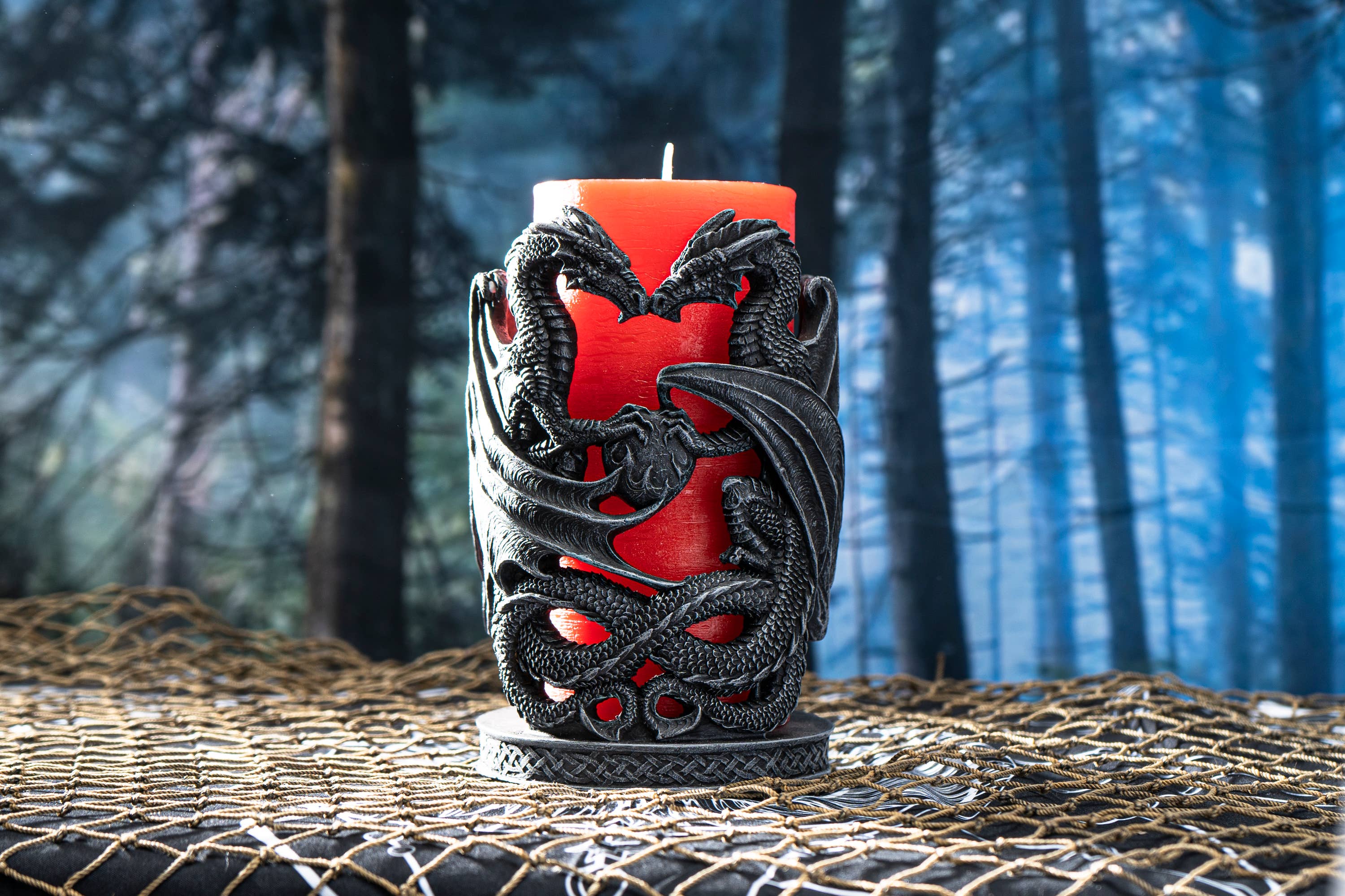 Dragon Holder for  Pillar candle  or Wine Bottle