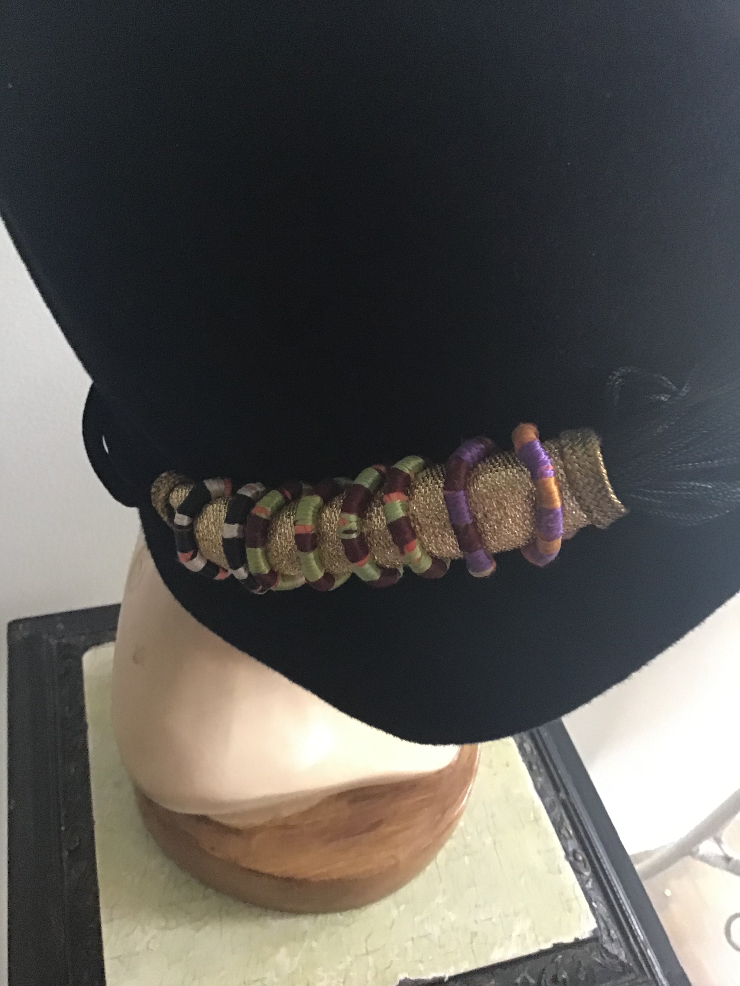 1960s Don Marshall Velvet Cloche Hat