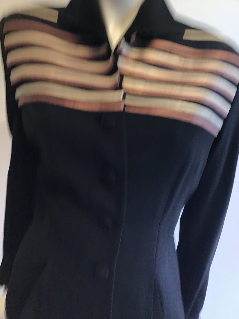 1950’s Lilli Ann Black Wool Jacket Size 6