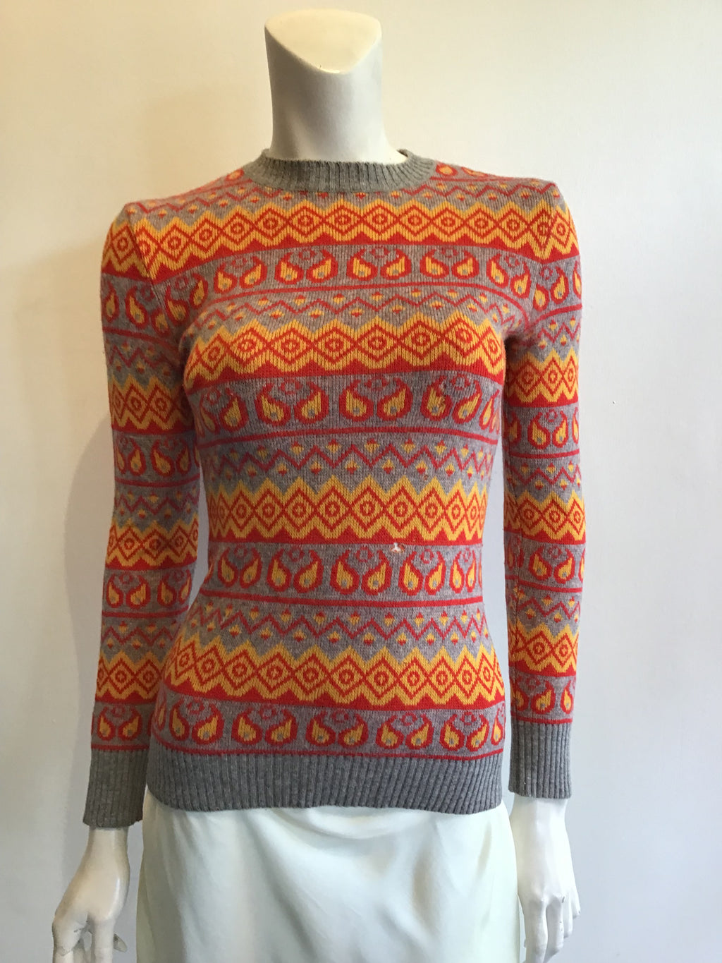 1970’s Valentino Multicolor Wool Sweater Size 6