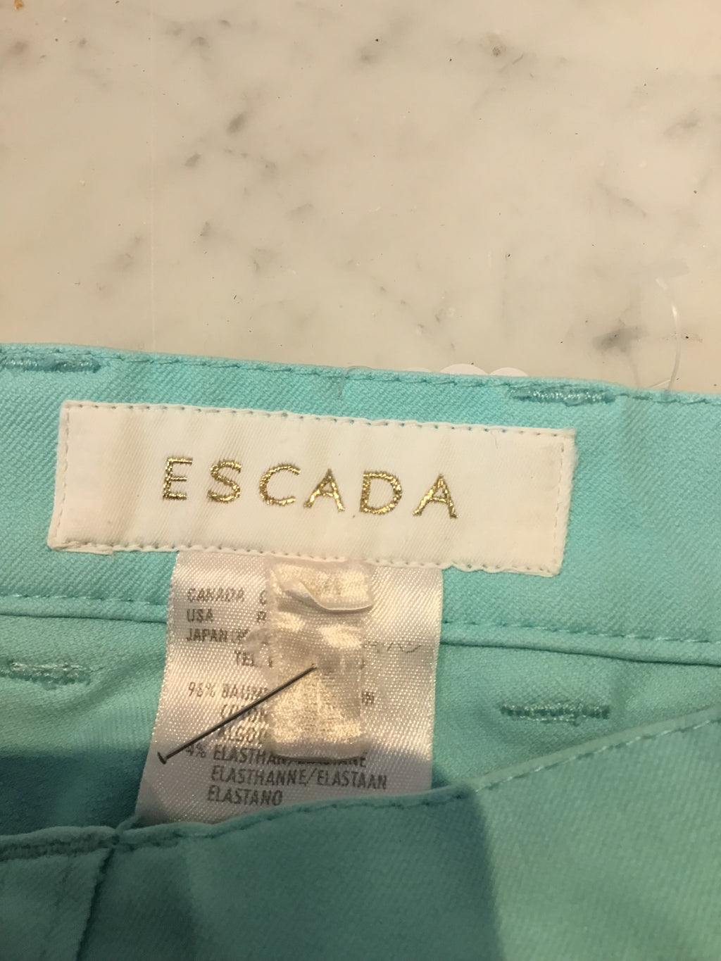 1990’s Turquoise Louis Féraud Cotton/Spandex Jeans Size 4