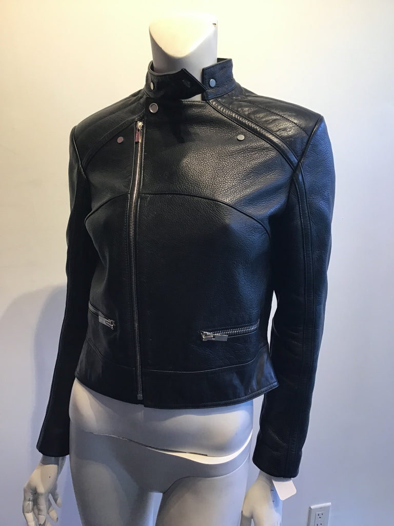 2000’s Balenciaga Black Lamb’s Leather Biker Jacket Size 7.5/8