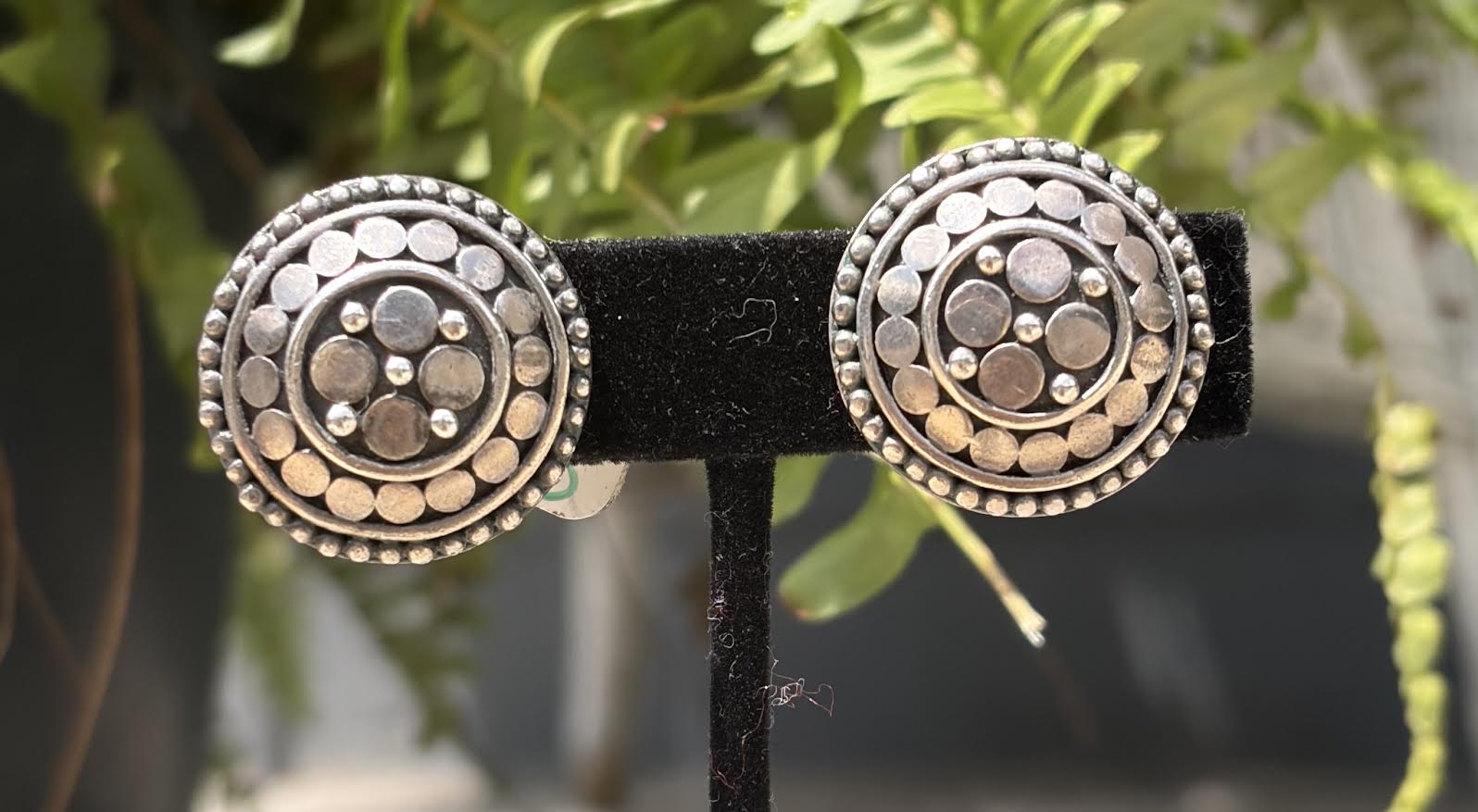 John Hardy Sterling Clip On Earrings