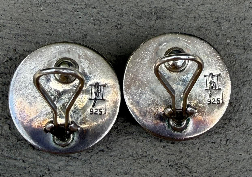 John Hardy Sterling Clip On Earrings