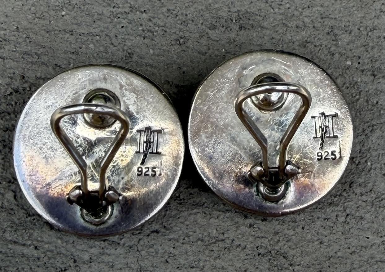 John Hardy Sterling Clip On Earrings