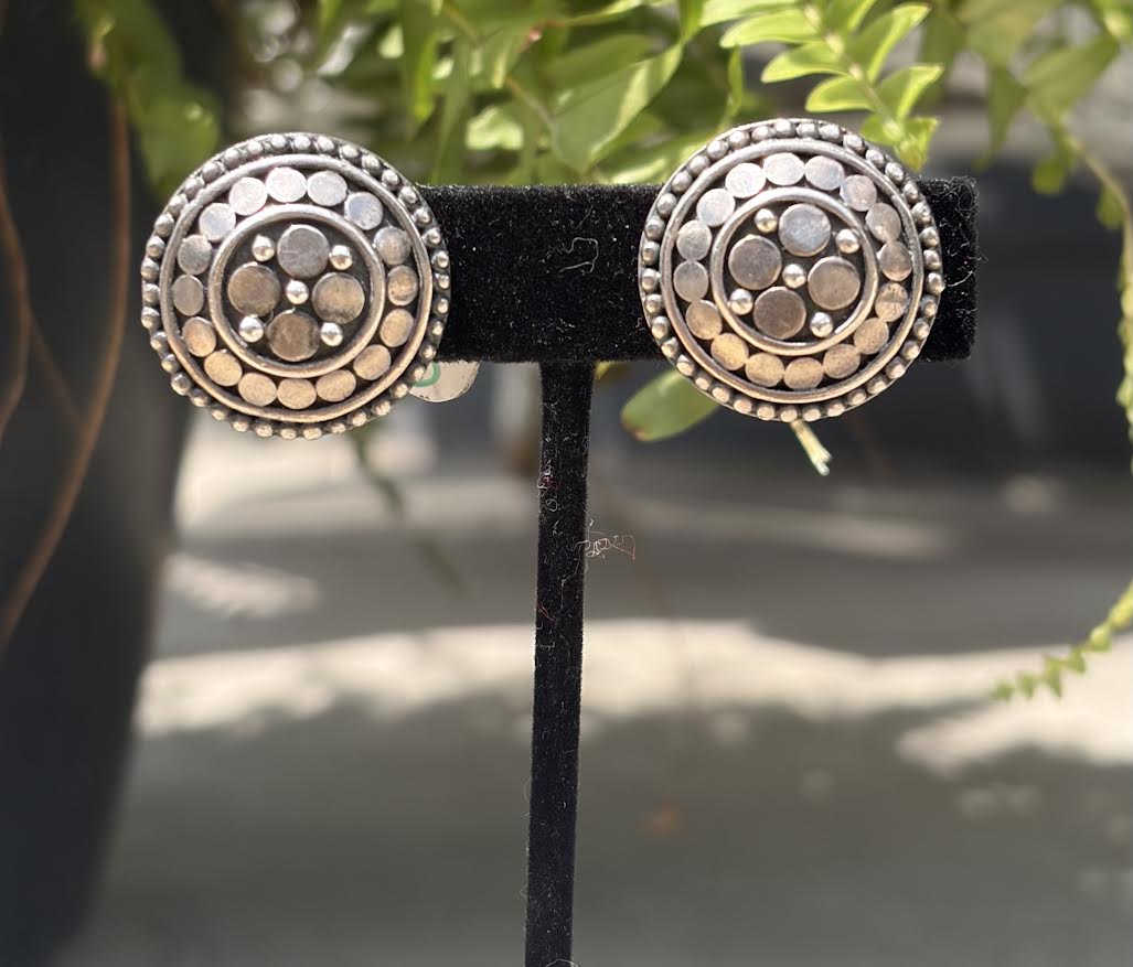 John Hardy Sterling Clip On Earrings