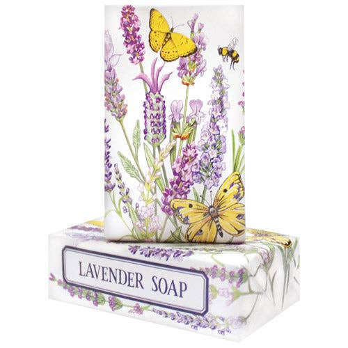 WHEELBARROW WITH LAVENDER SOAP