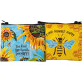 Bee Kind Bee Humble Bee Happy Zipper Wallet