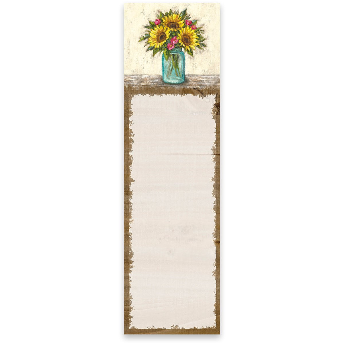 Sunflowers In a Vase List Pad