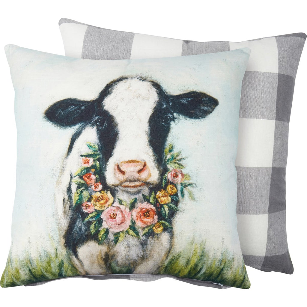 primitives by kathy cow pillow