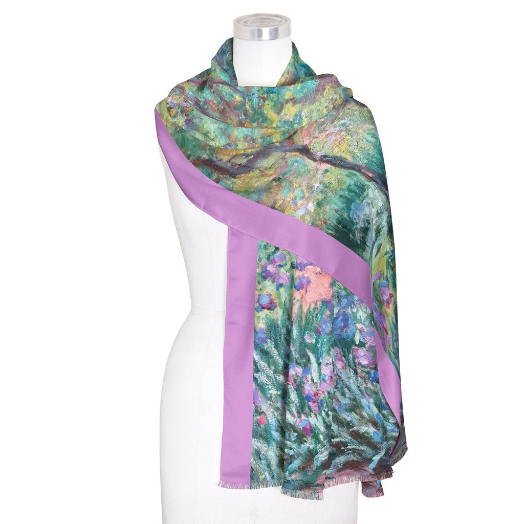 Monet Artist's Garden at Giverny Silk-Blend Pashmina Shawl
