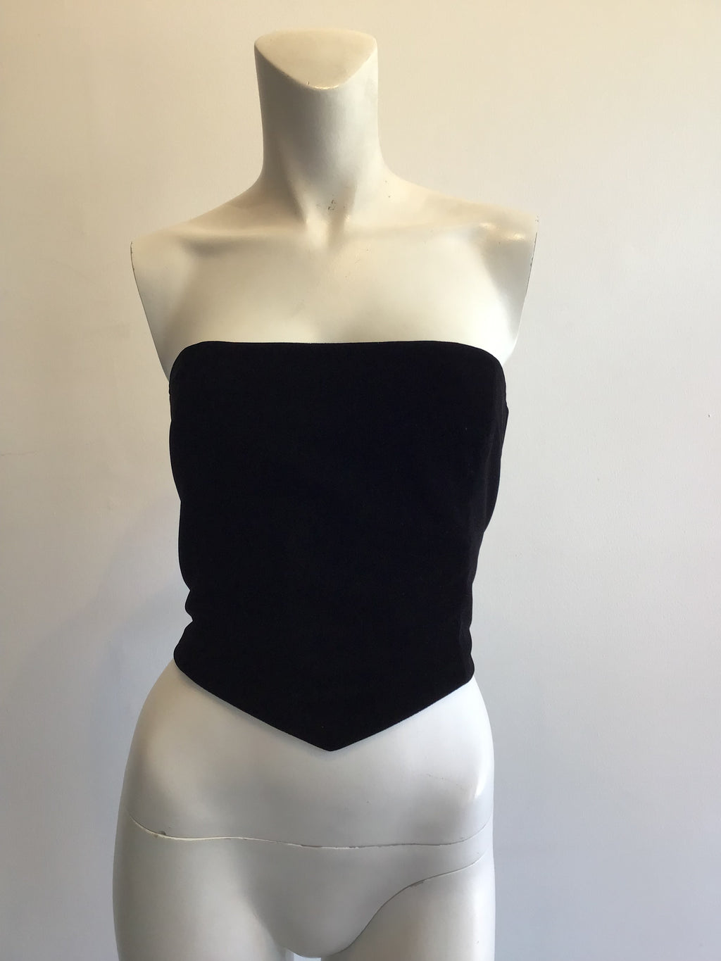 1980’s Krizia Black Silk Velvet Buster and Crop Jacket Size 8