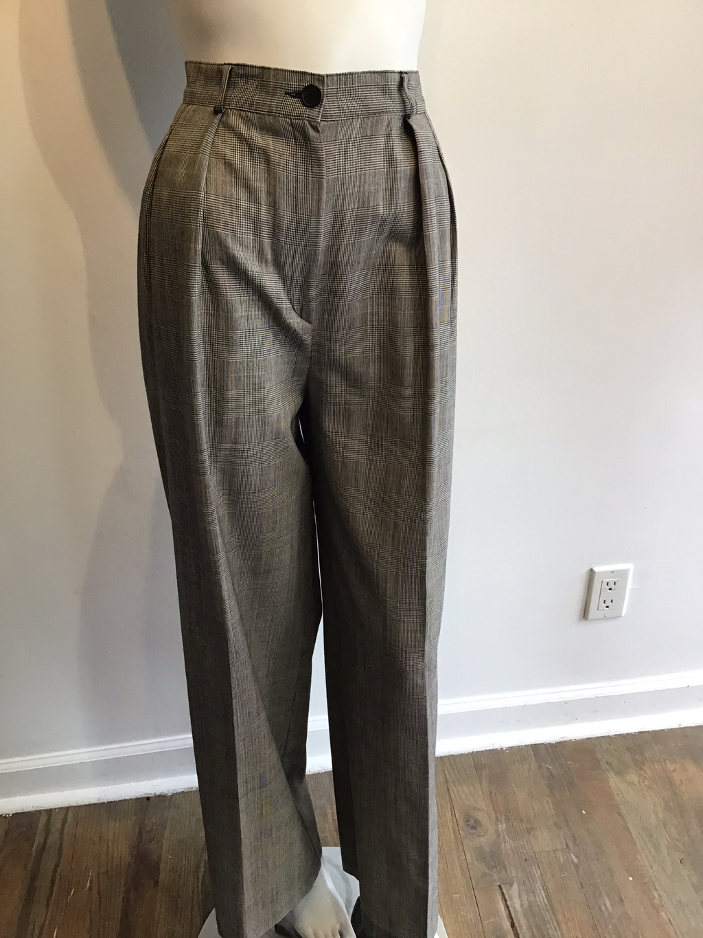 1990’s Yves Saint Laurent Encore Wool Plaid Pant Suit Size 10