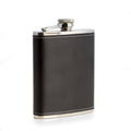 Tipsy Black Leather 6oz Flask