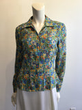 1990’s Silk Féraud Multicolor Shirt Size 4
