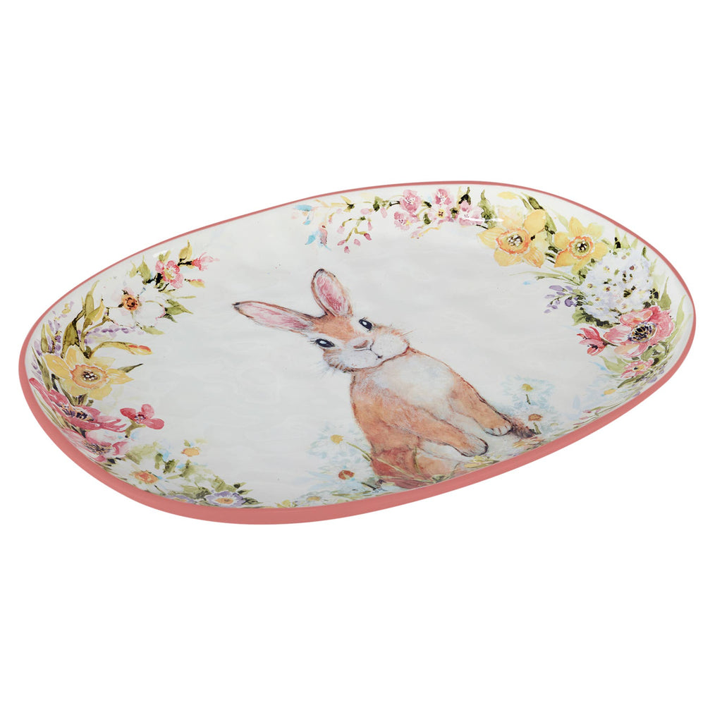 Easter Garden Oval Platter 17.25 x 12.5
