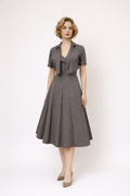 1950's Vintage Grey Day Dress, Women's Costume Rental