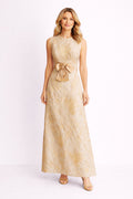 1960’s Sarmi Gold and Cream Silk Brocade Size 4