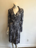 1970’s Black/White Diane Von Fürstenberg Cotton/Rayon Wrap Dress Size 8
