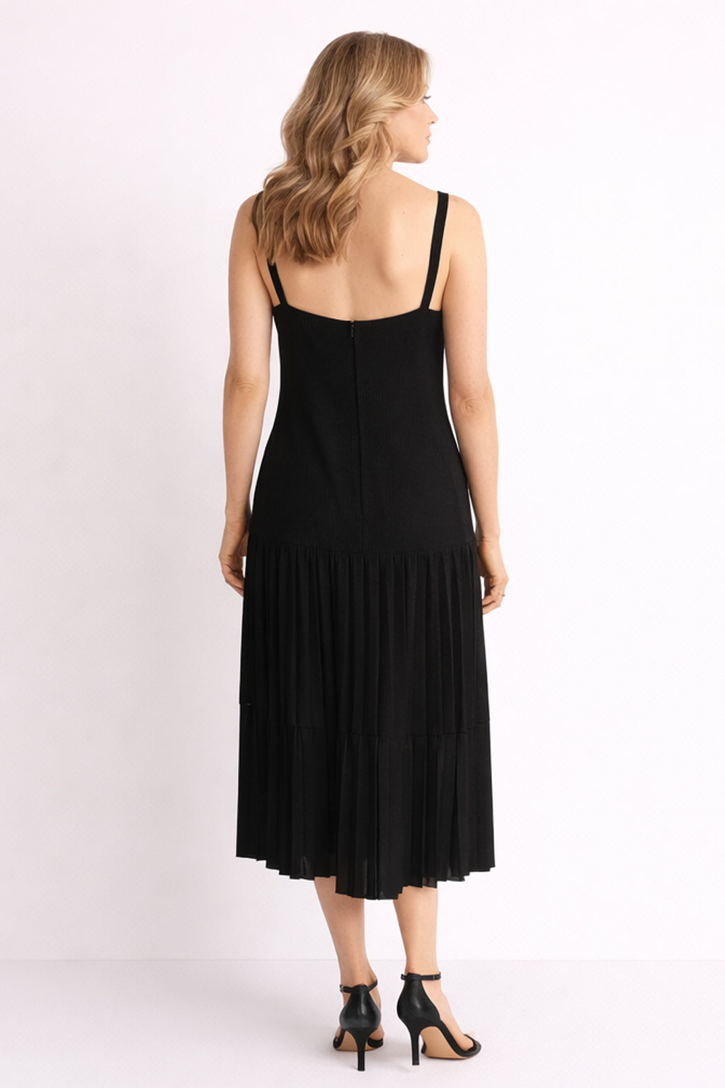 1993 Chanel  Couture Black Silk Chiffon Multistyle Dress Size  6/8