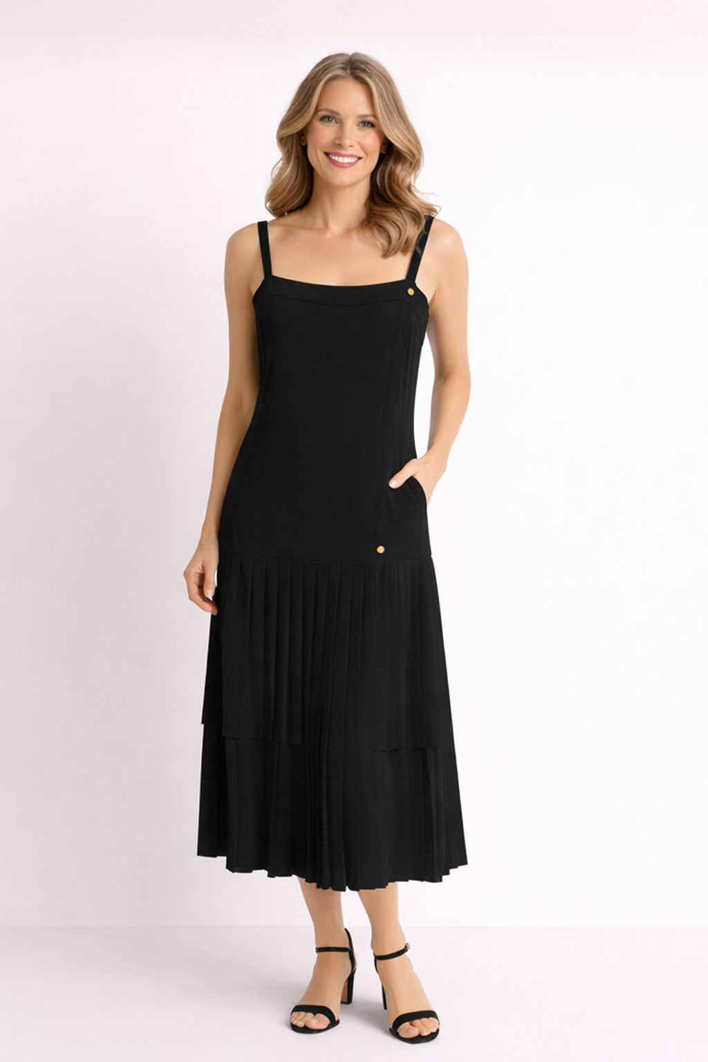 1993 Chanel  Couture Black Silk Chiffon Multistyle Dress Size  6/8