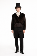 19th Century Velvet Black Suit, Men's Victorian Costume Rental