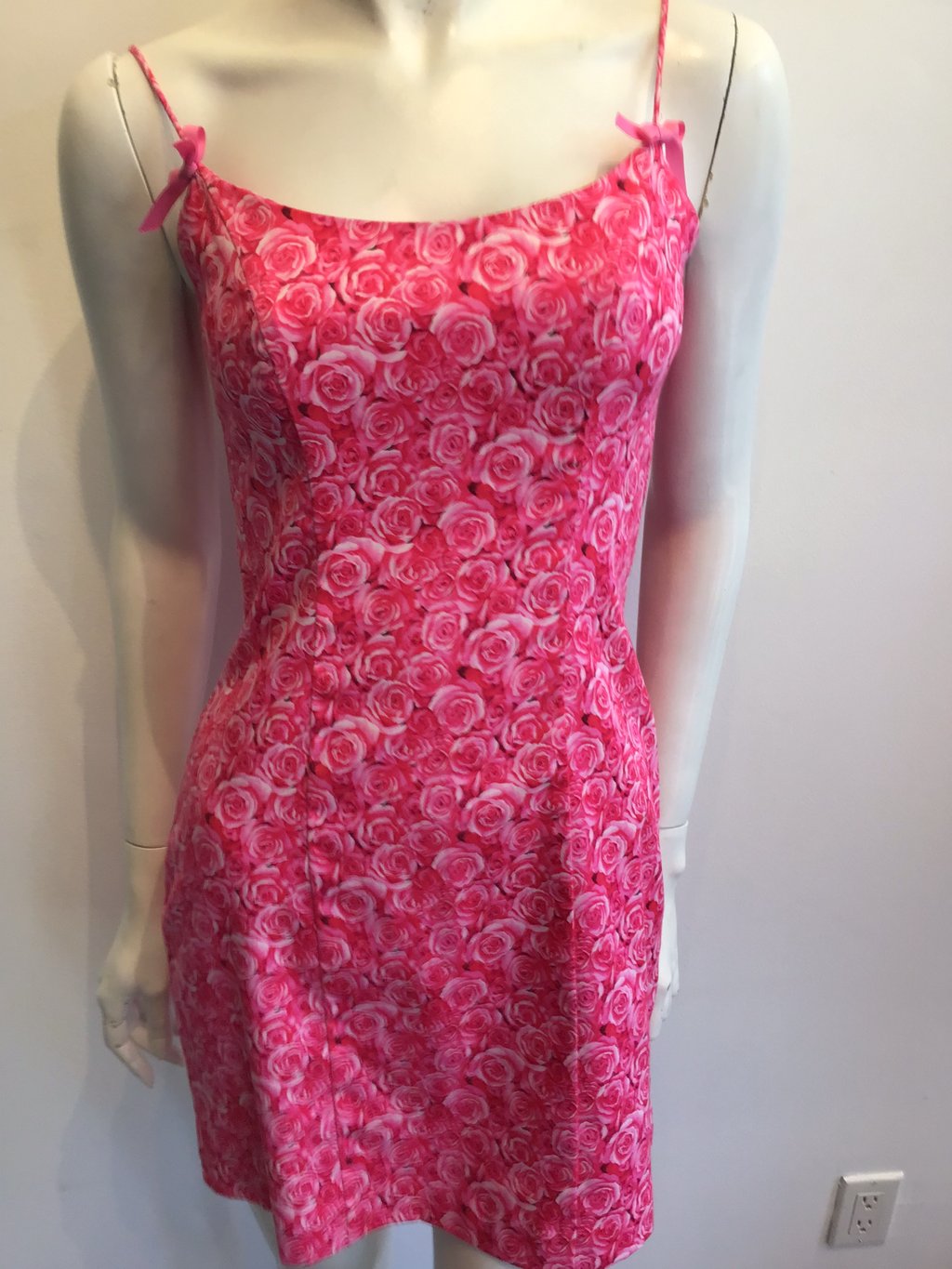 2000s Pink Cynthia Rawley Cotton Dress Size 2