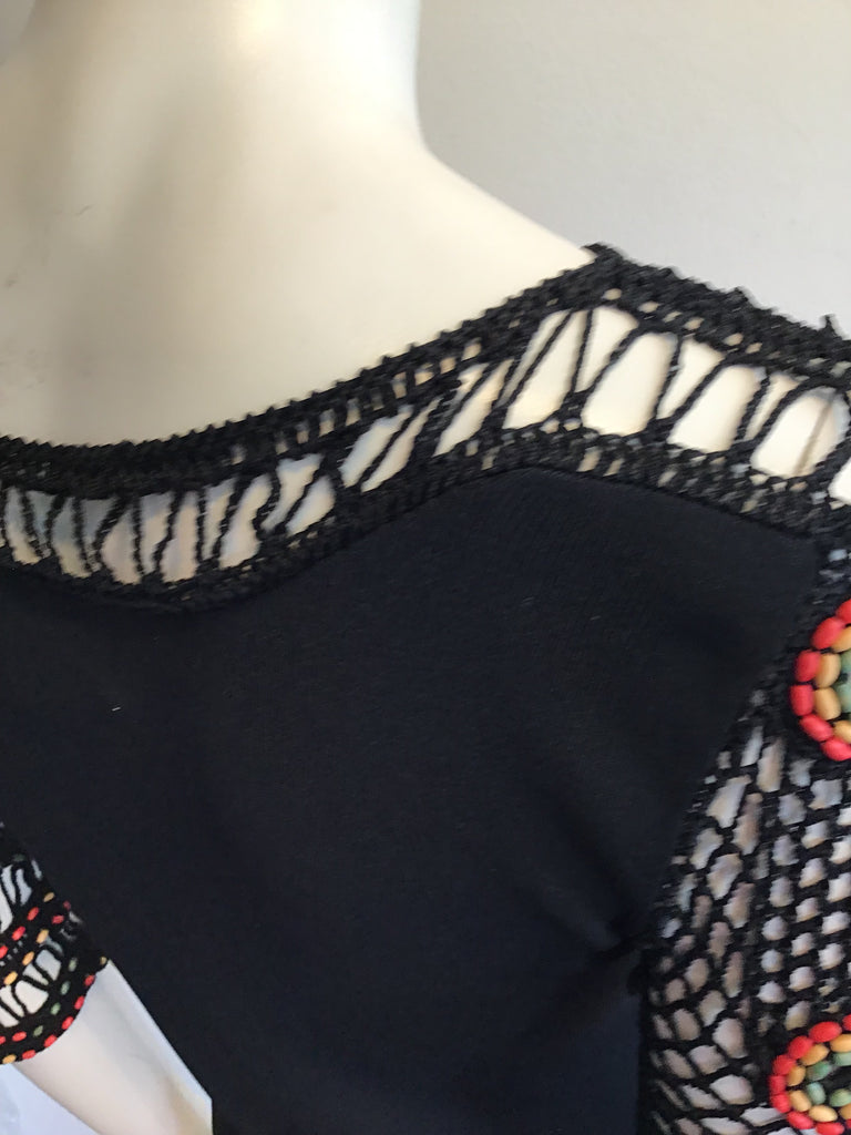 1990s Vicoise Vlack Knitted Top by Joseph A Size 6