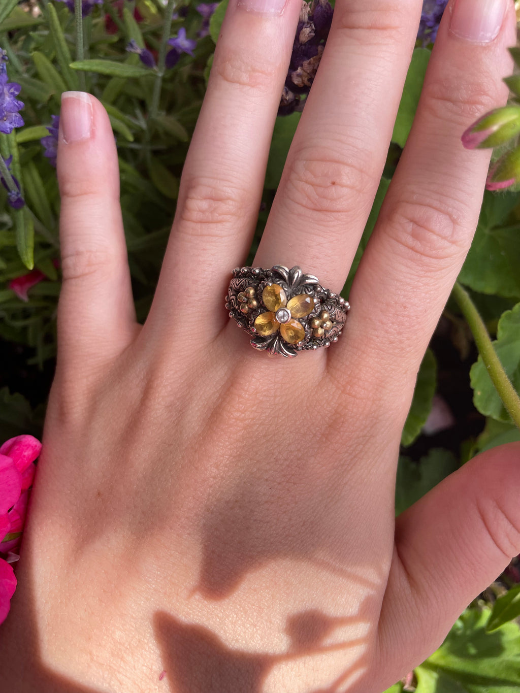 Bixby 18k Sterling Ring with Citrine