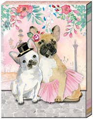 Punch Studio Pocket Notepad  - French Bulldog Couple