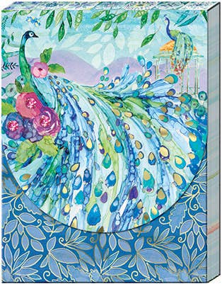 Punch Studio Pocket Notepad -Pagoda Peacock