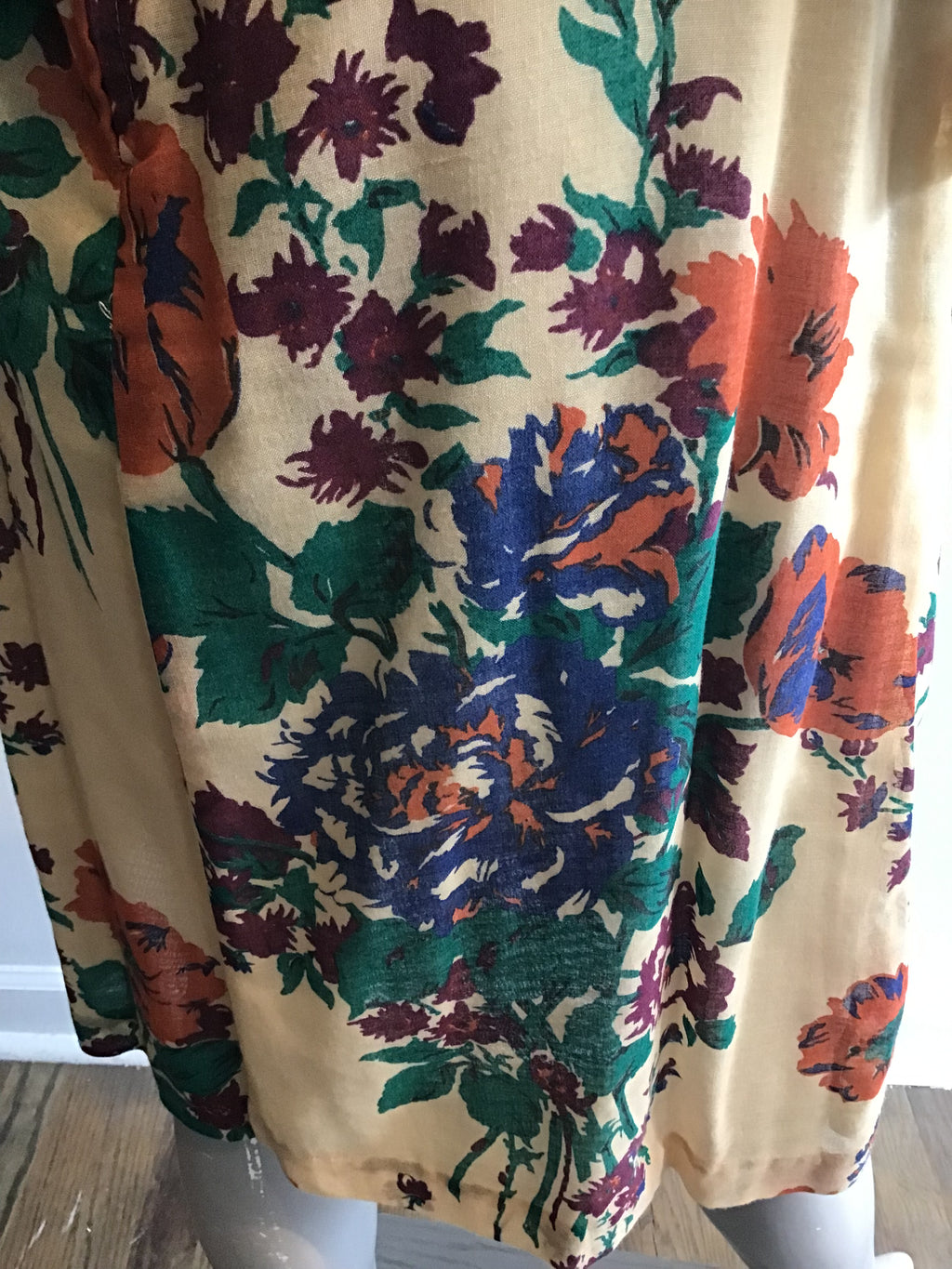 1970's St Williams  by Kay Unger 2 piece floral ensemble