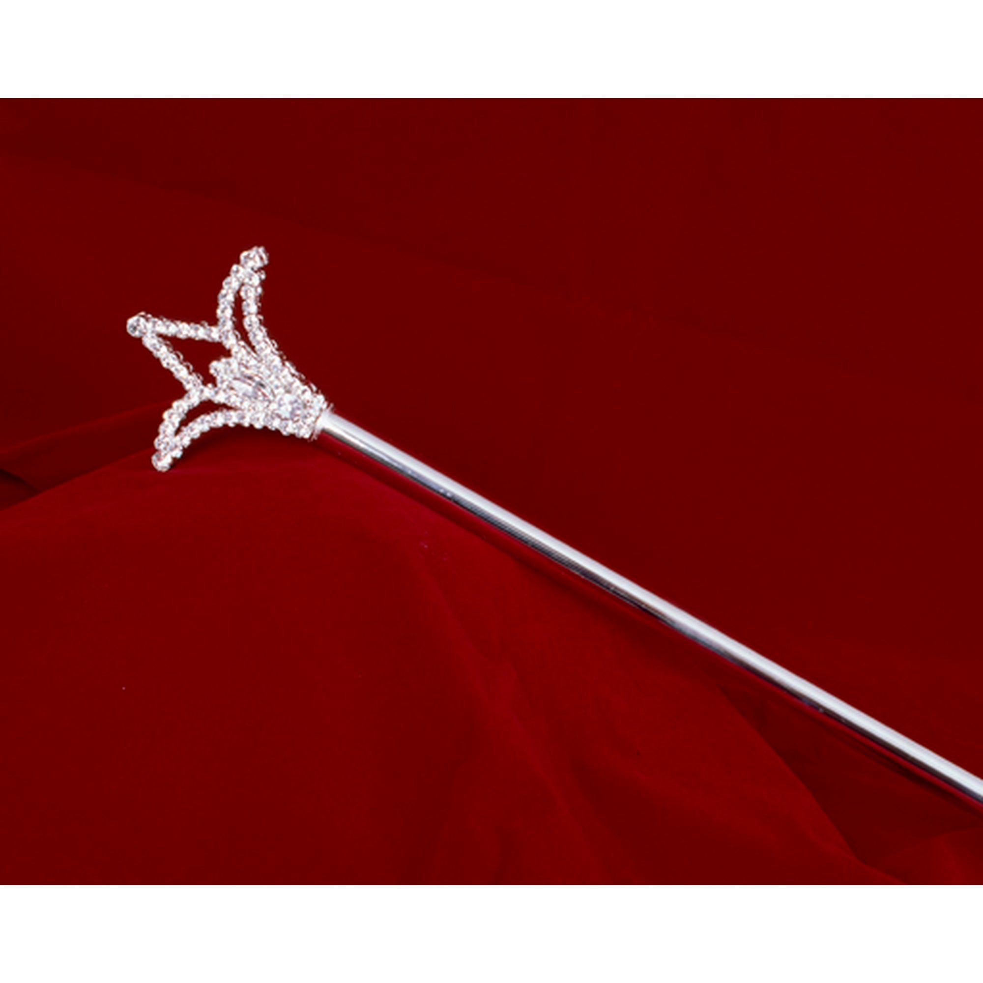Silver Rhinestone Scepter