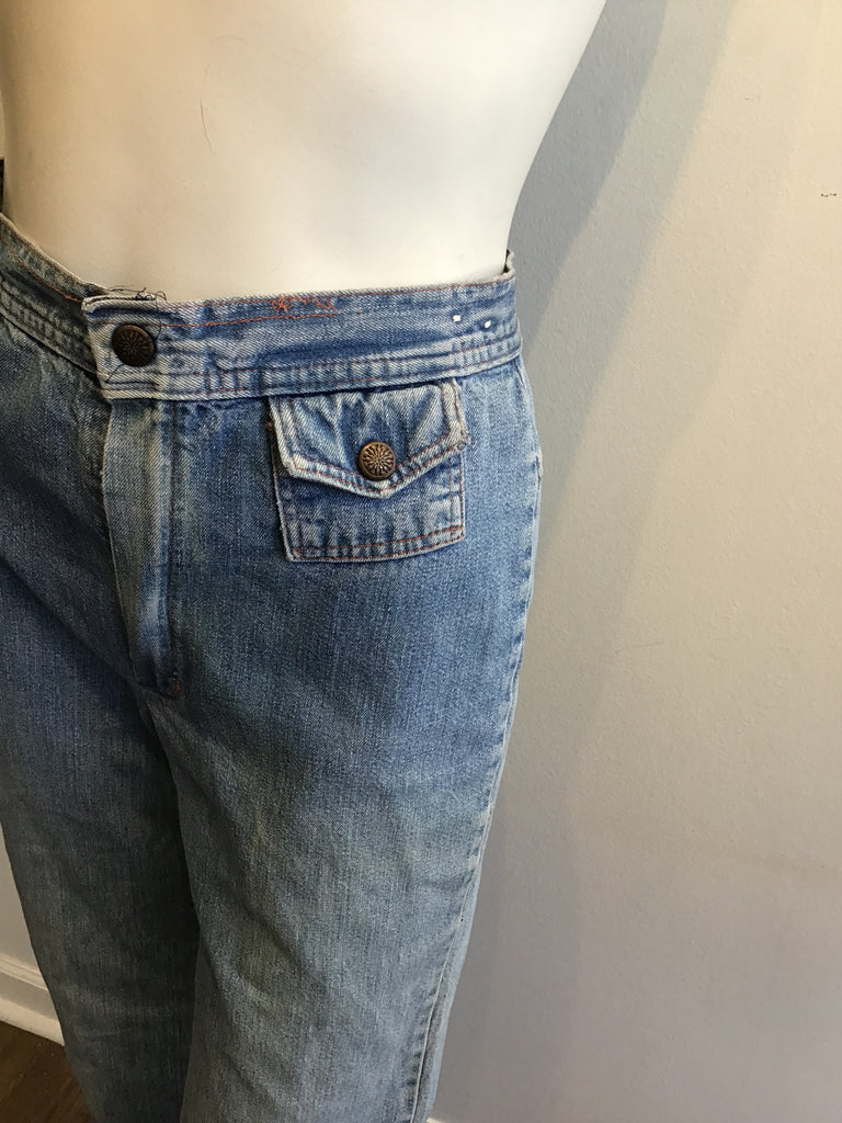 1970’s Cotton Denim Stuffed Jeans Size 4