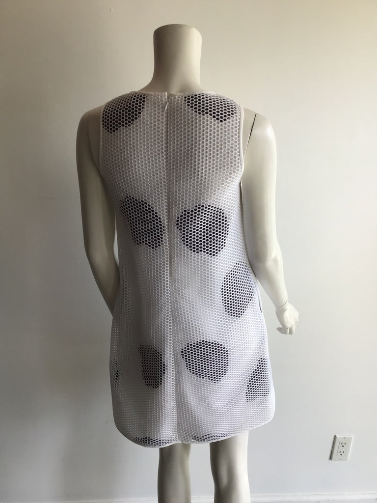 2000’s  Black and White Lisa Perry Synthetic Day Dress Size 6